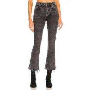 NWOT Anine Bing Lara Ankle Flare Jeans Size 25 Dark Charcoal